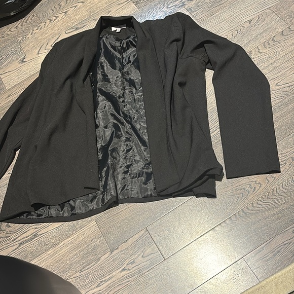 Joe B Elegant Black open front Blazer Sz XL - Picture 8 of 15